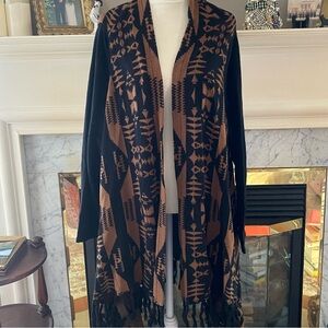 Rafaella Aztec print long sweater Boho Chic Sz 3X plus